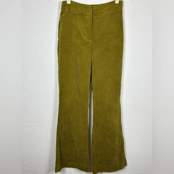 Zara Mustard Corduroy High Waisted Flared Pants- S - Picture 2 of 8